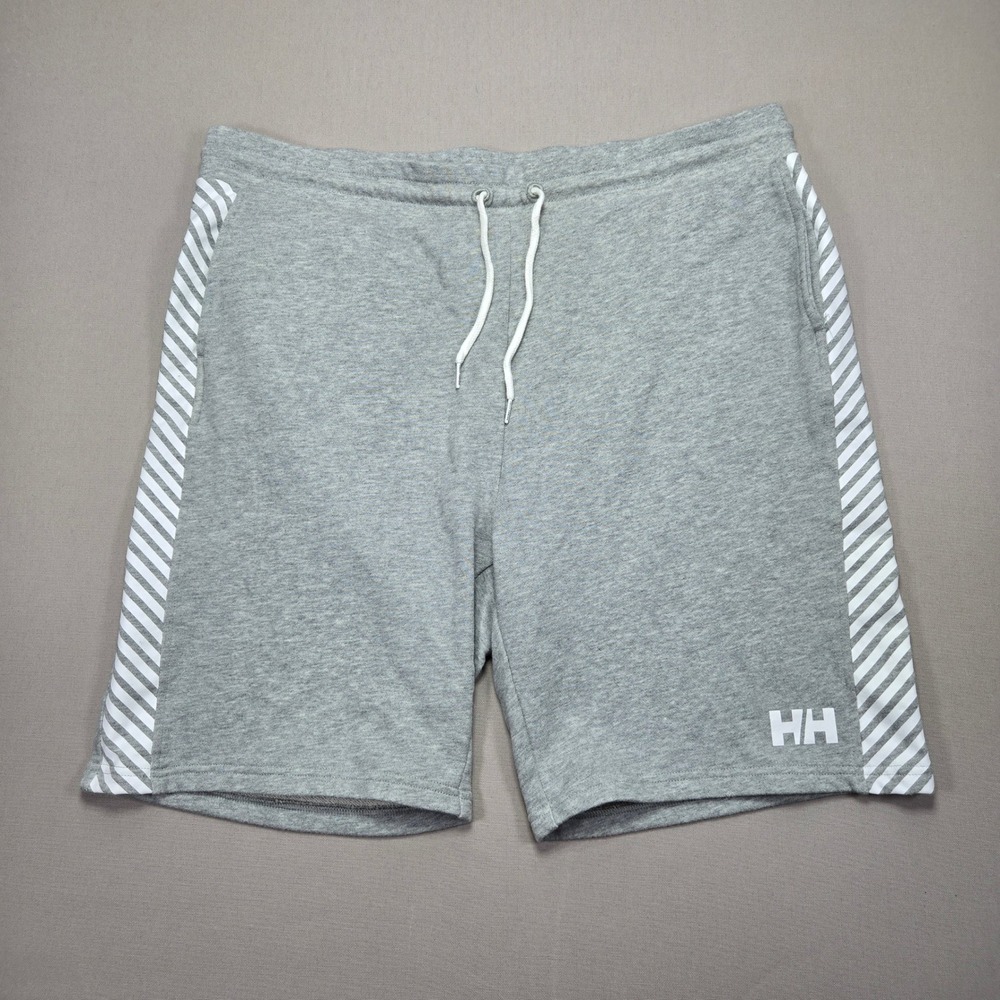 Helly Hansen Athletic Shorts Striped Trim Lounge Casual Gray‎ Men's 2XL